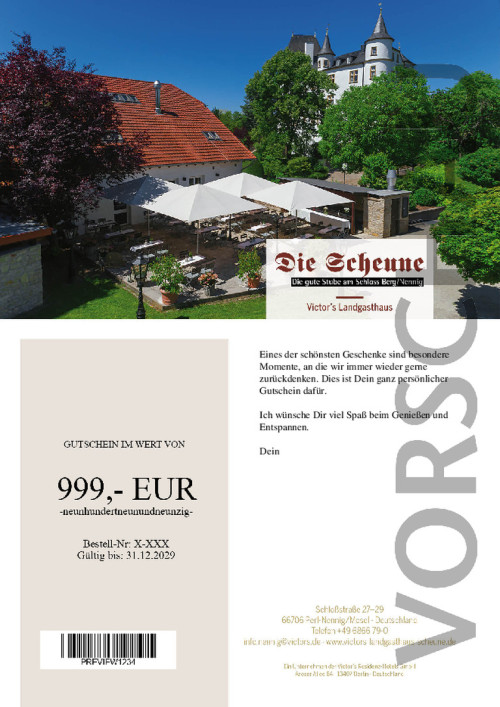 Das Restaurant mit seinem Wein- und Biergarten liegt idyllisch vor dem Schloss Berg.