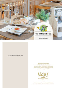 Rustikales Mobiliar mit modernem Touch lädt ein in unseren Gummistiefel.