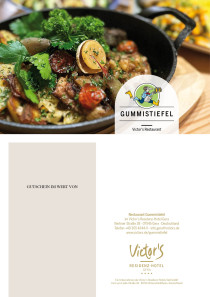 Deftige Köstlichkeiten genießen à la carte im Restaurant Gummistiefel.