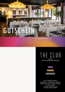 Der Raum The Club mit seinen Sitzgruppen und Cocoon-Lampen.